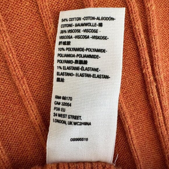 Free People Keep It Real Flare High Waist Mango Ribbed Knit Sweater Pants Small - Picture 11 of 12